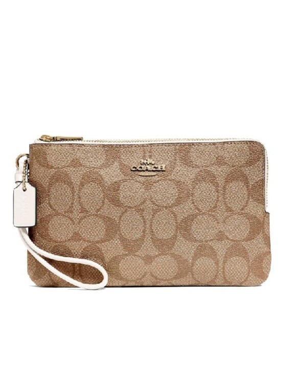 Coach Handbags - Coach Double Zipper Wristlet F16109